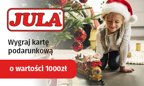 Wygraj kartę podarunkową o wartości 1000 zł do sklepu JULA